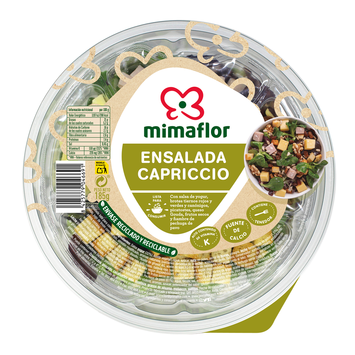 bowl ensalada capriccio mimaflor