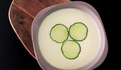 SOPA FRÍA DE MELÓN Y PEPINO