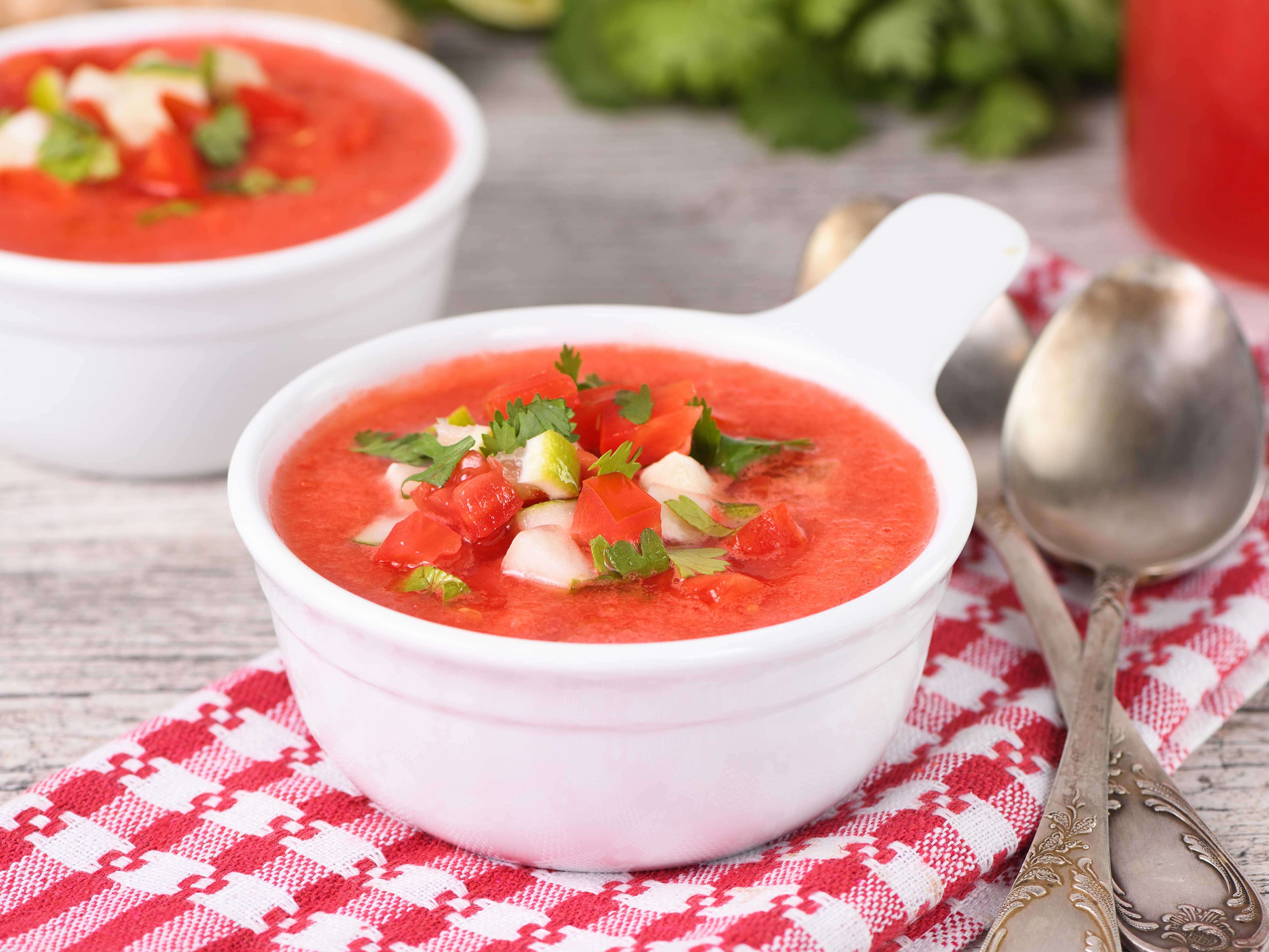 Gazpacho de sandía y tomate